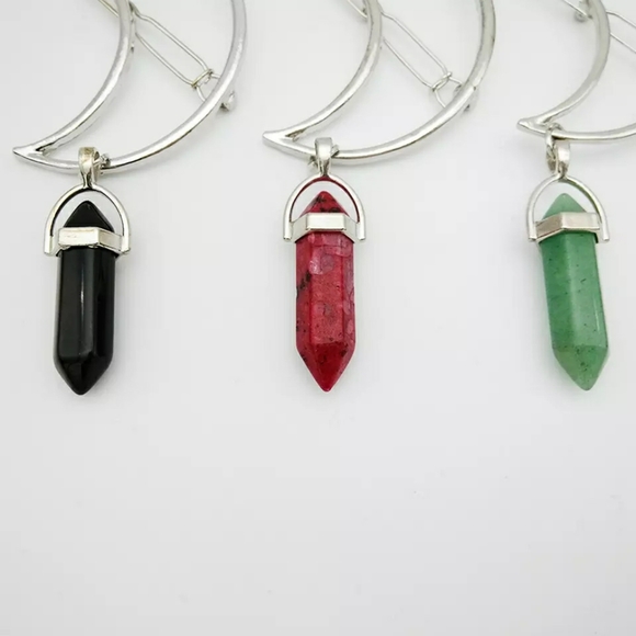 NEW Silver Minimalist Crescent Moon Hair Pin Clip - Picture 8 of 15